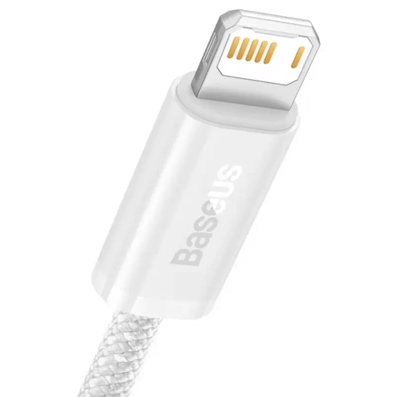 Дата кабель Baseus Dynamic Series USB to Lightning 2.4A (2m) (CALD00050), White 1, купити оптом з доставкою