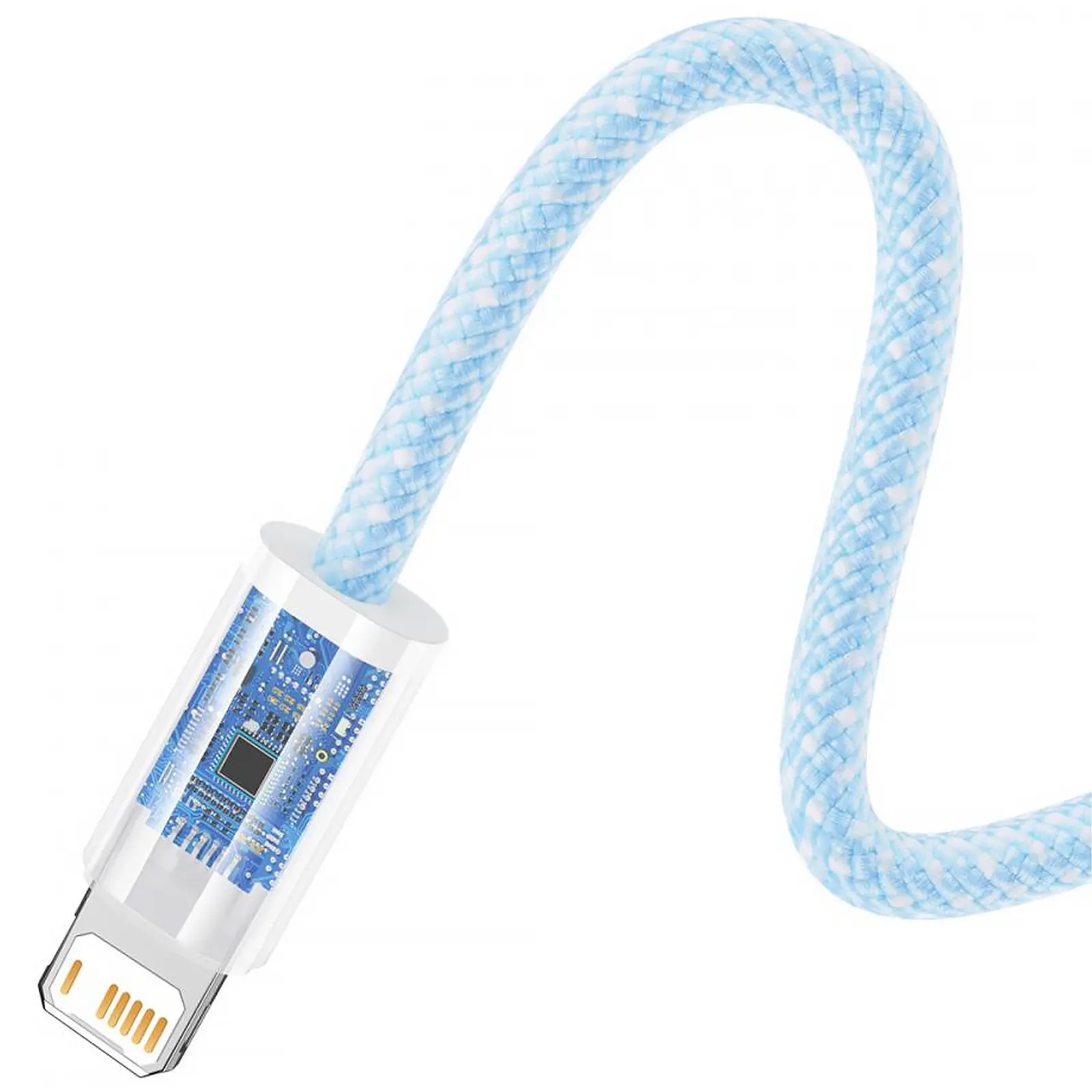 Дата кабель Baseus Dynamic Series USB to Lightning 2.4A (1m) (CALD000402), Blue 3, купить оптом с доставкой