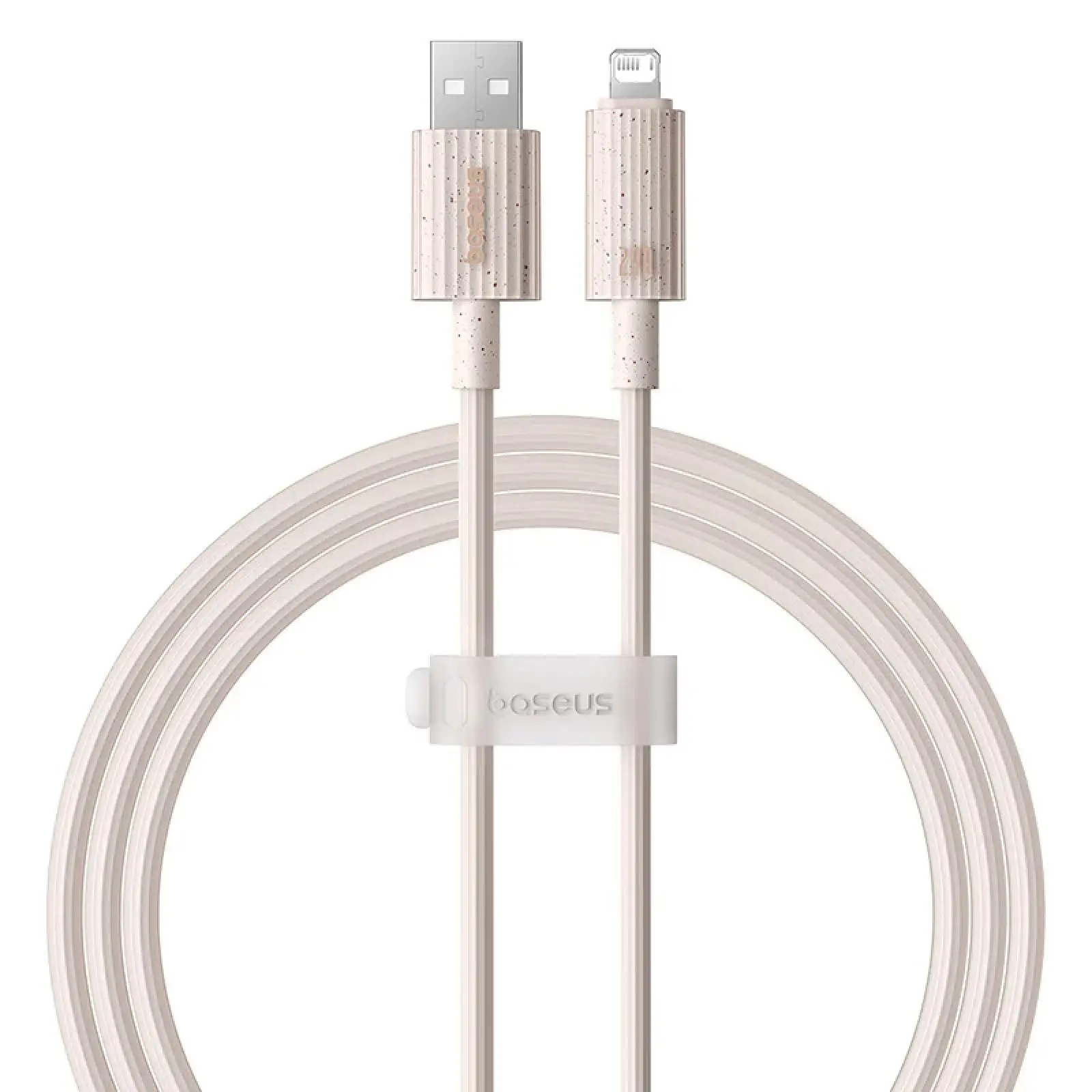 Дата кабель Baseus Habitat Series Fast Charging USB to Lightning 2.4A (2m) (P10360200), Wheat Pink, купить оптом с доставкой