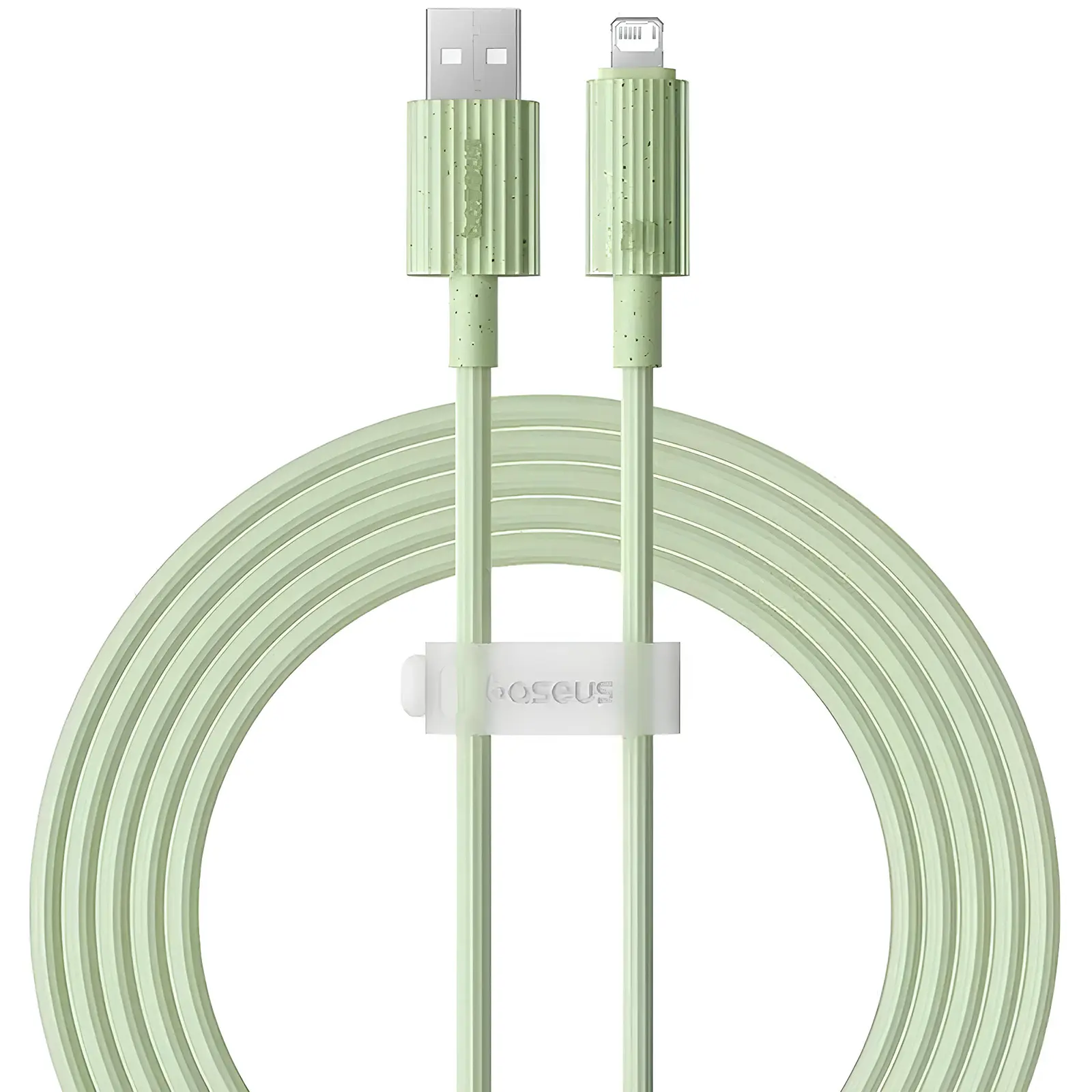 Дата кабель Baseus Habitat Series Fast Charging USB to Lightning 2.4A (2m) (P10360200), Natural Green, купить оптом с доставкой