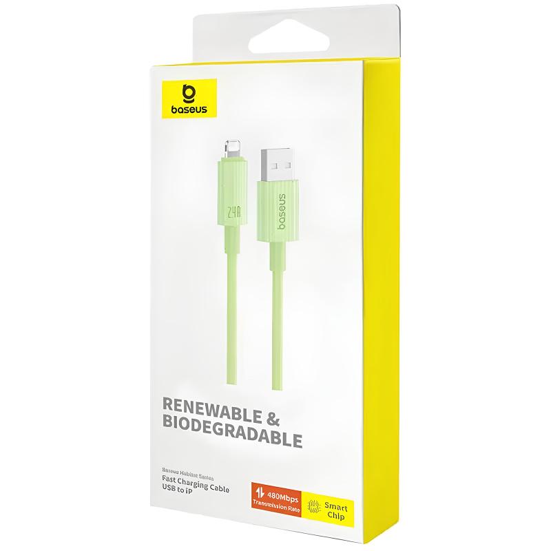 Дата кабель Baseus Habitat Series Fast Charging USB to Lightning 2.4A (2m) (P10360200) на картинке №4