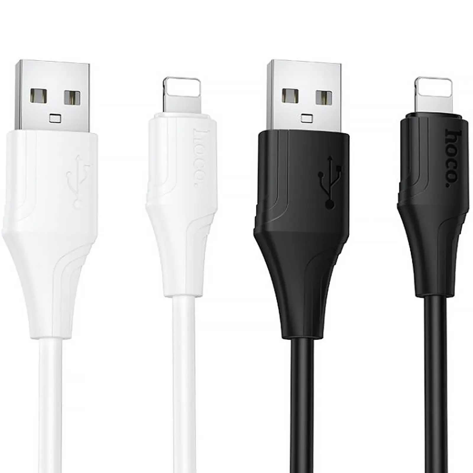 Дата кабель Hoco X124 Bien silicone USB to Lightning 2.4A (1m), купить оптом с доставкой