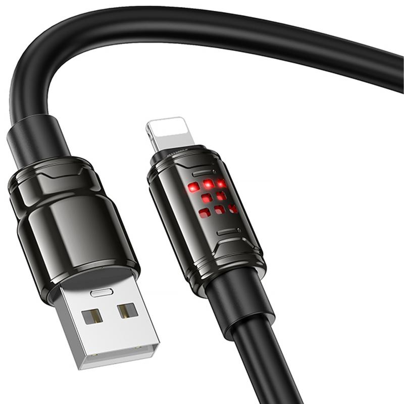 Дата кабель Hoco U143 Joy USB to Lightning 2.4A (1.2m) на малюнкі №3