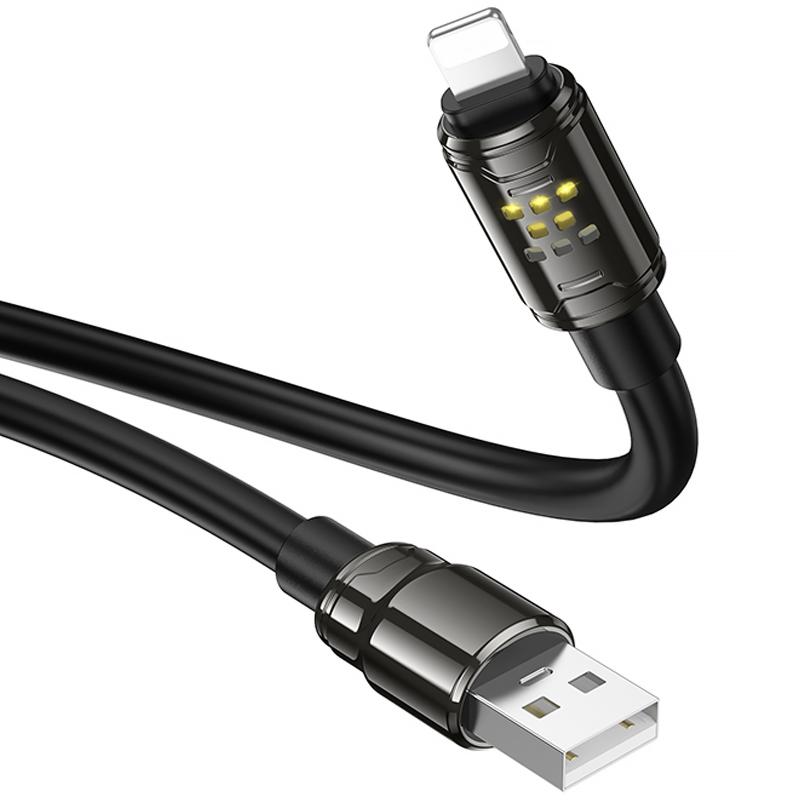 Дата кабель Hoco U143 Joy USB to Lightning 2.4A (1.2m) на малюнкі №5