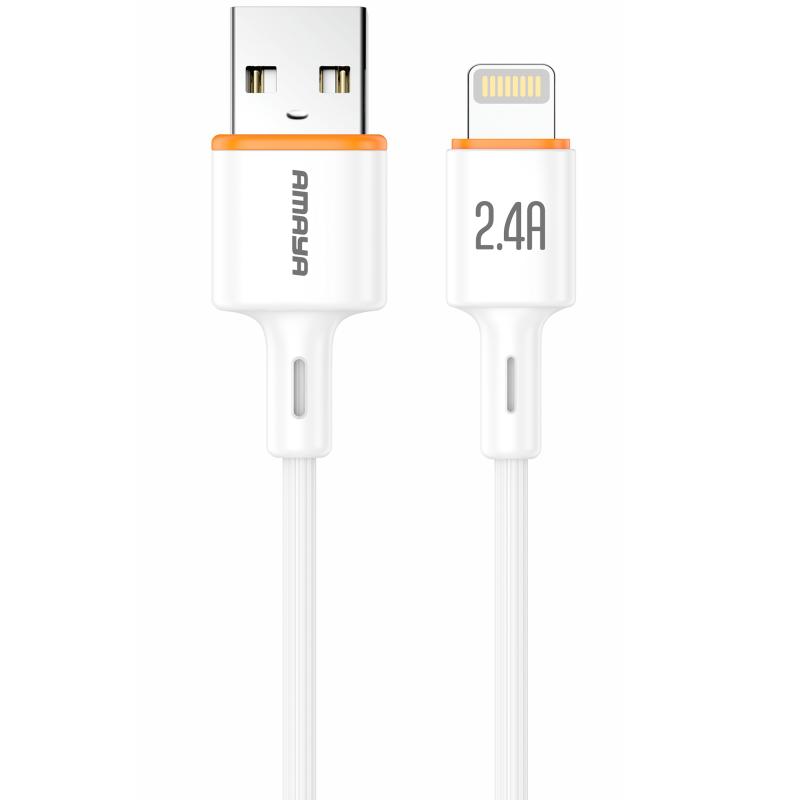 Дата кабель Amaya L66 USB to Lightning 2.4A (1m) на малюнкі №1