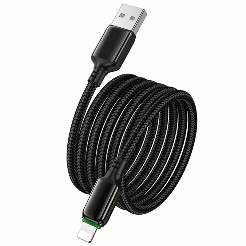 Дата кабель Hoco X127 Exceed USB to Lightning 12W (1m), Black 2, купити оптом з доставкою