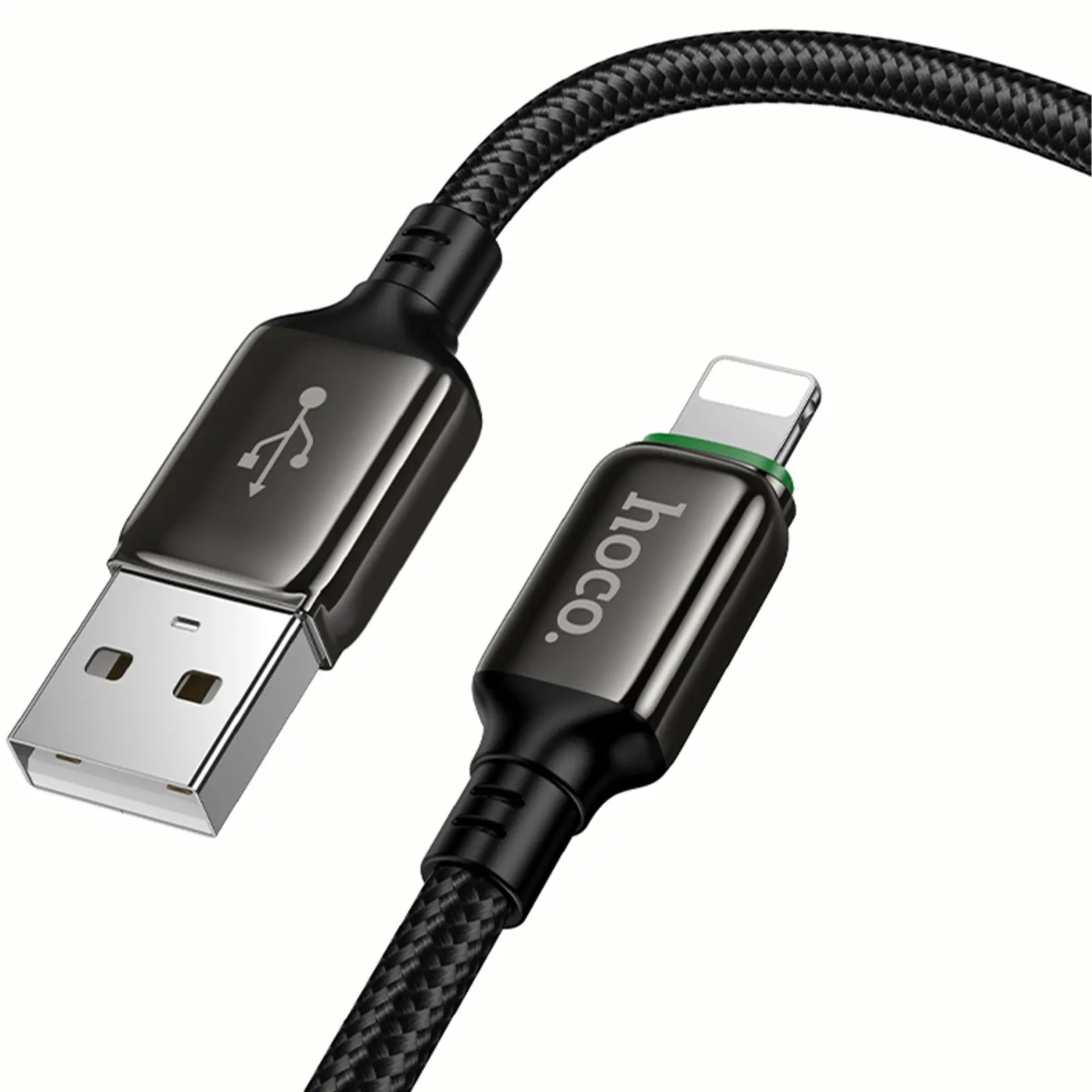 Дата кабель Hoco X127 Exceed USB to Lightning 12W (1m), Black 5, купити оптом з доставкою