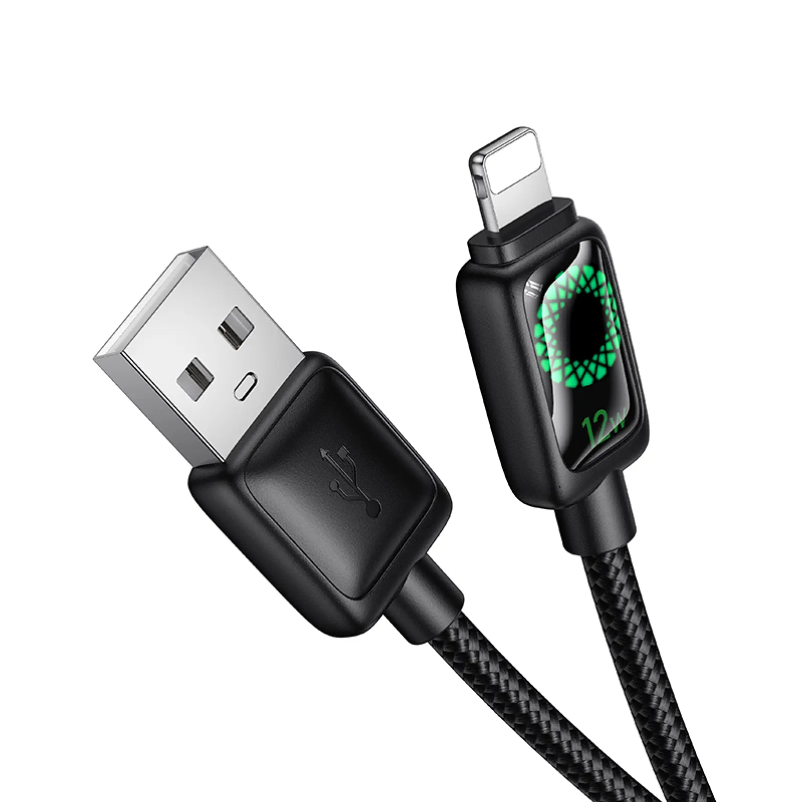 Дата кабель Hoco U146 Mundo USB to Lightning 12W (1.2m), Black 1, купить оптом с доставкой
