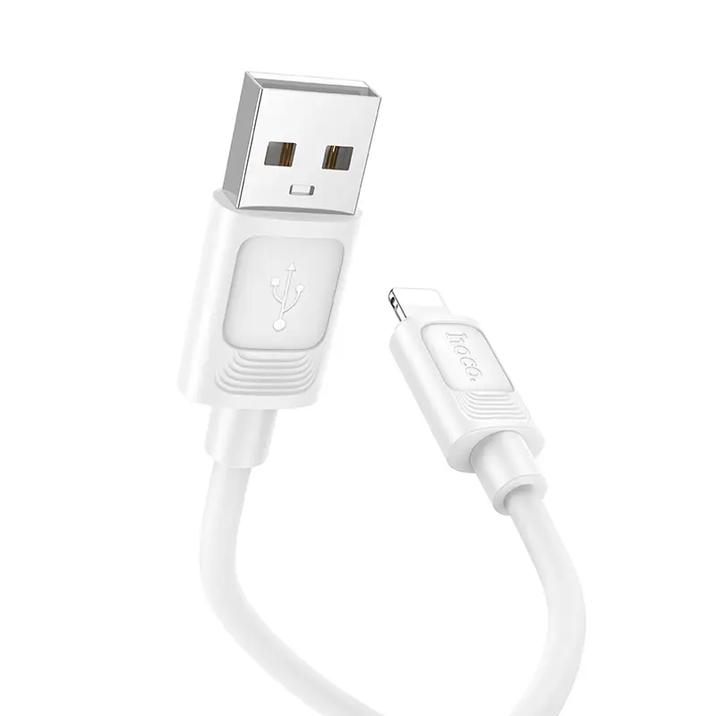 Дата кабель Hoco X122 Benefit USB to Lightning 2.4A (1m), White 1, купити оптом з доставкою