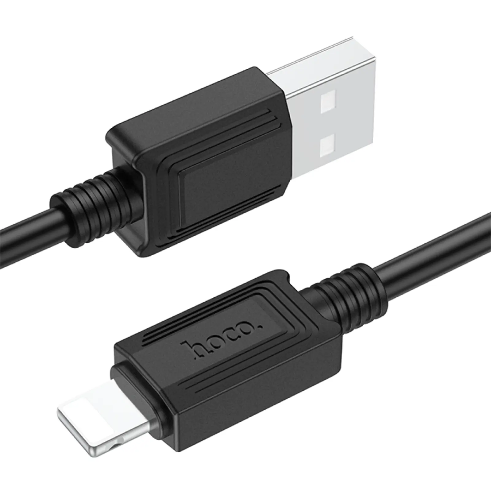 Дата кабель Hoco X73 Ferry USB to Lightning 2.4A (1m), Black 2, купити оптом з доставкою