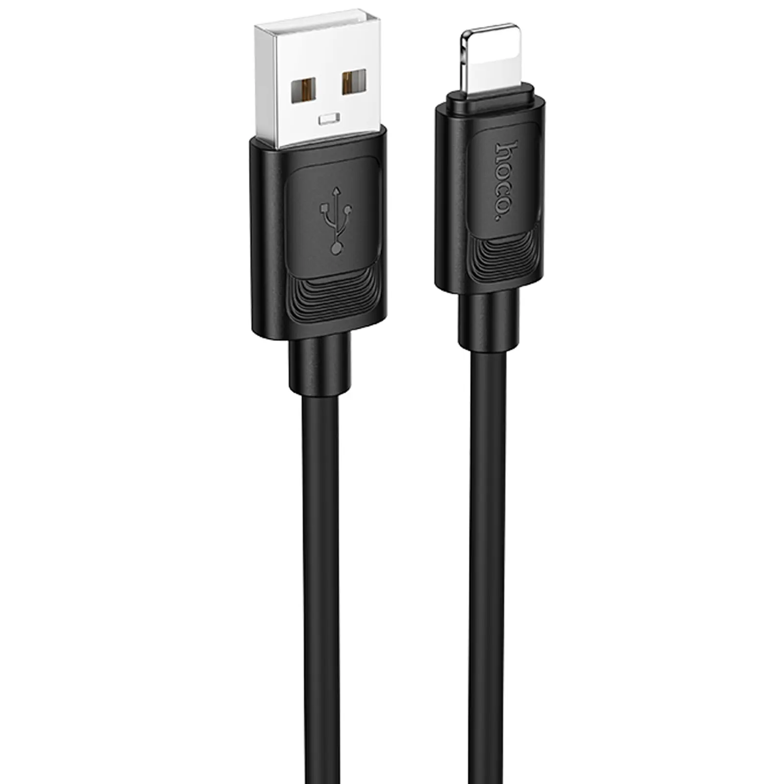 Дата кабель Hoco X122 Benefit USB to Lightning 2.4A (1m), Black, купити оптом з доставкою