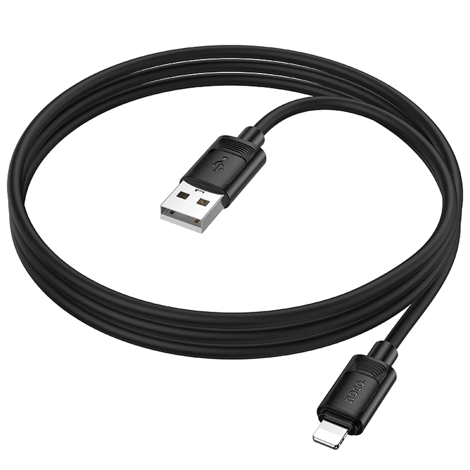 Дата кабель Hoco X122 Benefit USB to Lightning 2.4A (1m), Black 4, купити оптом з доставкою