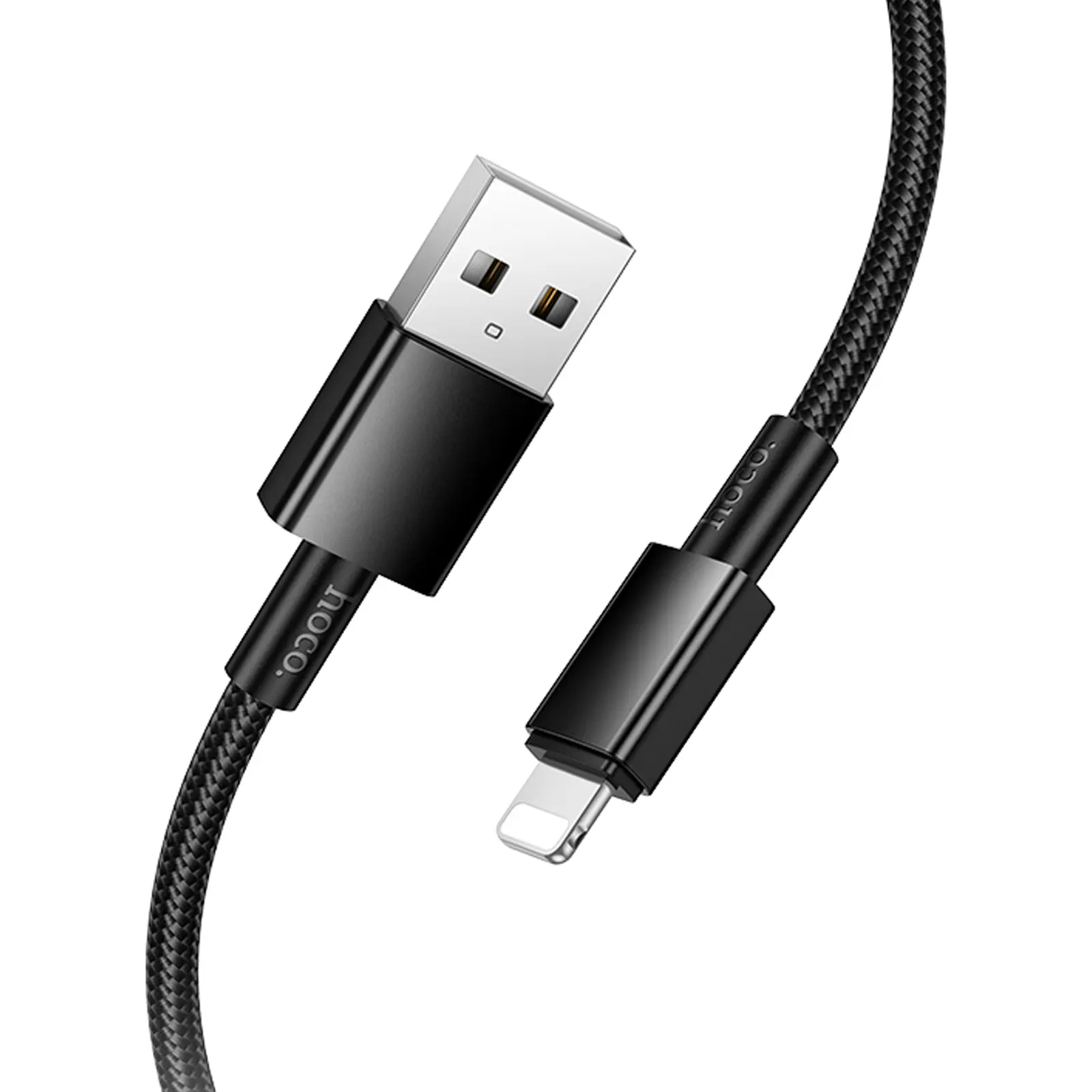 Дата кабель Hoco X119 Energy USB to Lightning 2.4A (1m), Black 2, купить оптом с доставкой