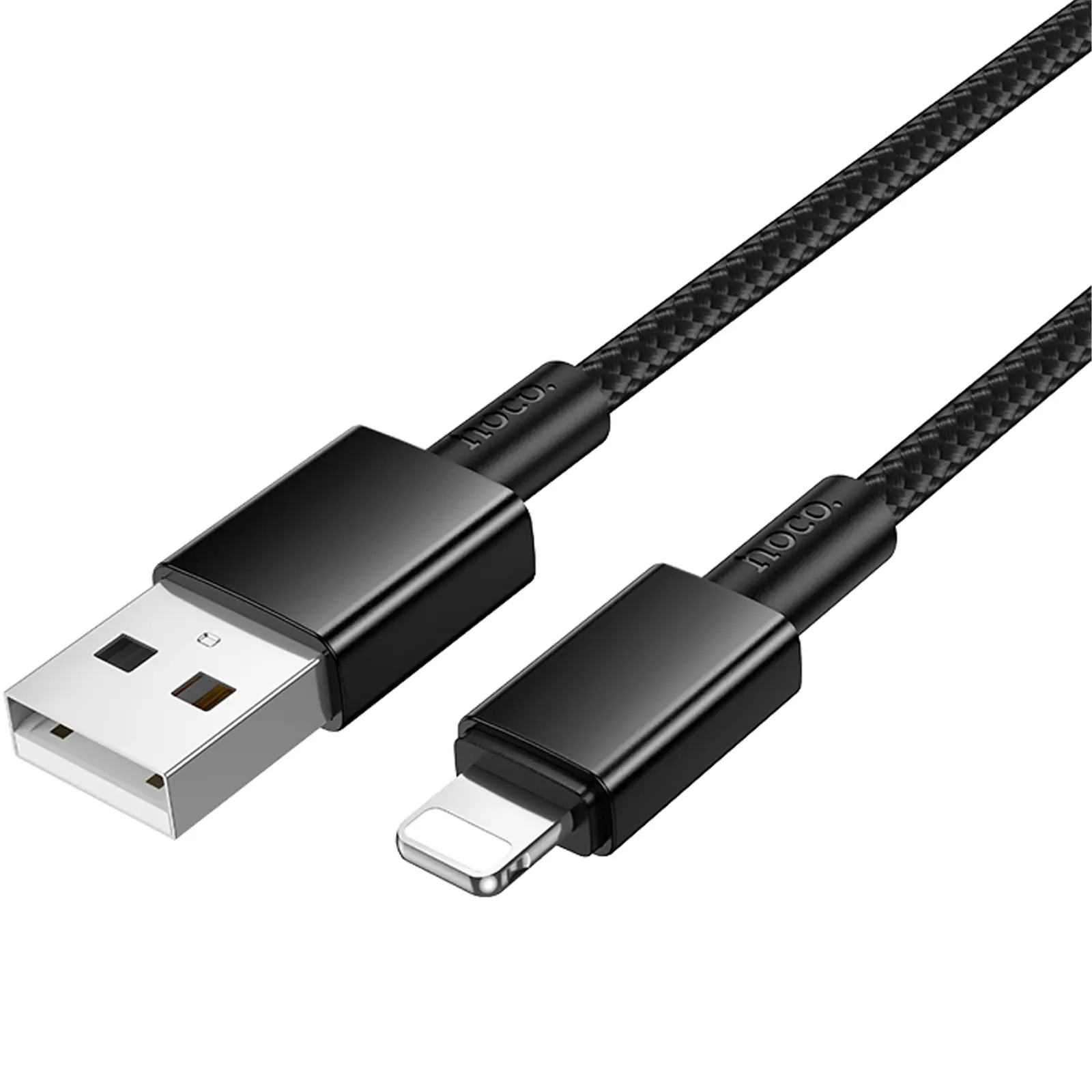 Дата кабель Hoco X119 Energy USB to Lightning 2.4A (1m), Black 3, купить оптом с доставкой