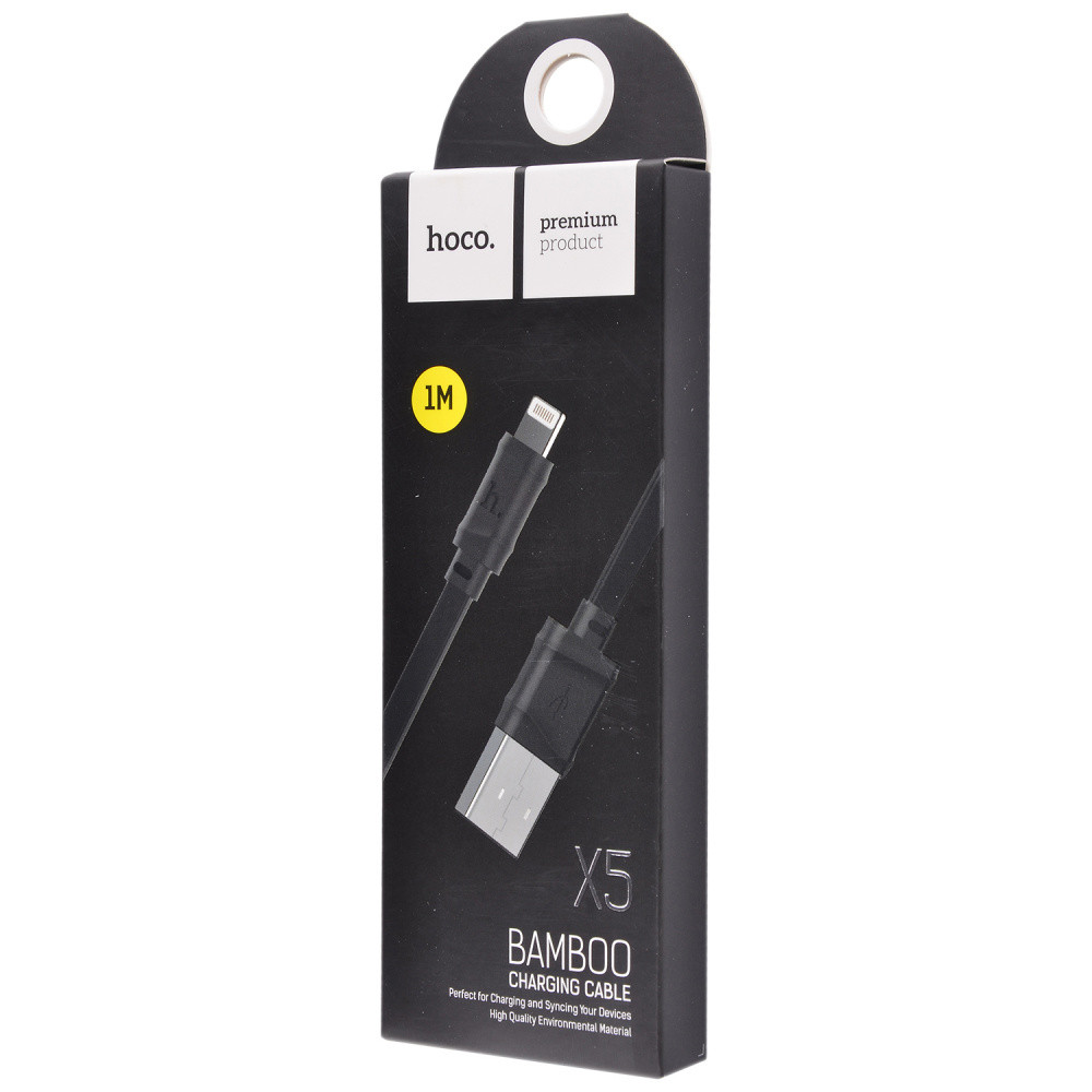 Дата кабель Hoco X5 Bamboo USB to Lightning (100см) дивитися фото №2