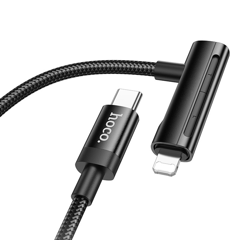 Дата кабель Hoco U135 Incredible 2in1 Type-C to Lightning/Type-C (1m) на малюнкі №3