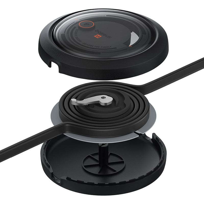 Дата кабель Baseus Free2Draw Retractable Crystal Fast Charging 3in1 100W (1.1m) (P10368700111-03) на малюнкі №3