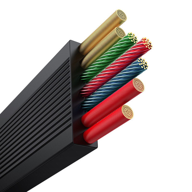 Дата кабель Baseus Free2Draw Retractable Crystal Fast Charging Type-C to 3in1 100W (1.1m) (P1036800) на малюнкі №5