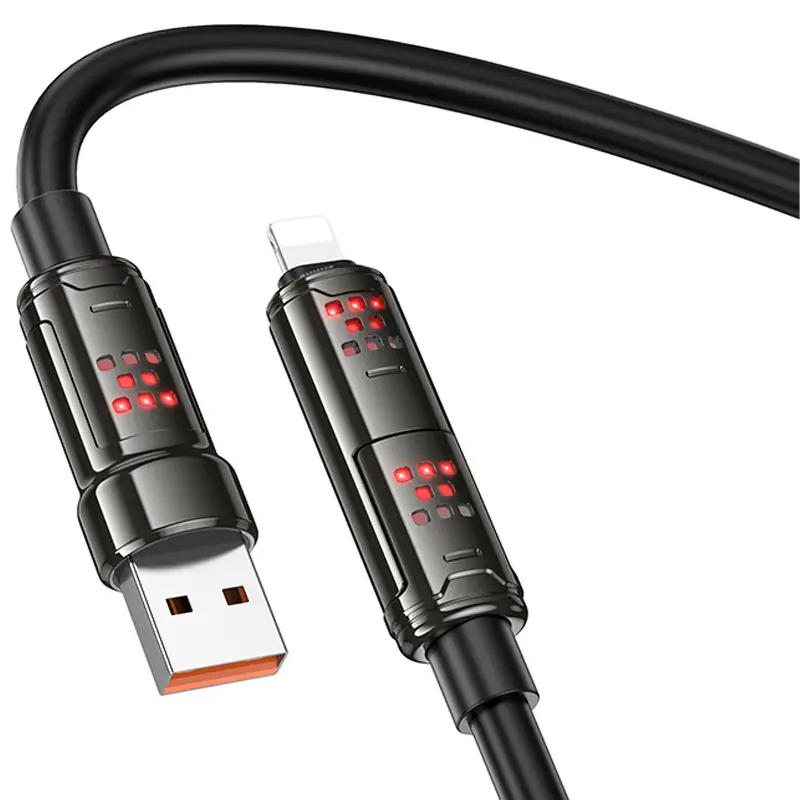 Дата кабель Hoco U143 Joy 4in1 USB to Lightning/Type-C to Type-C 240W (1.2m), Black 2, купить оптом с доставкой