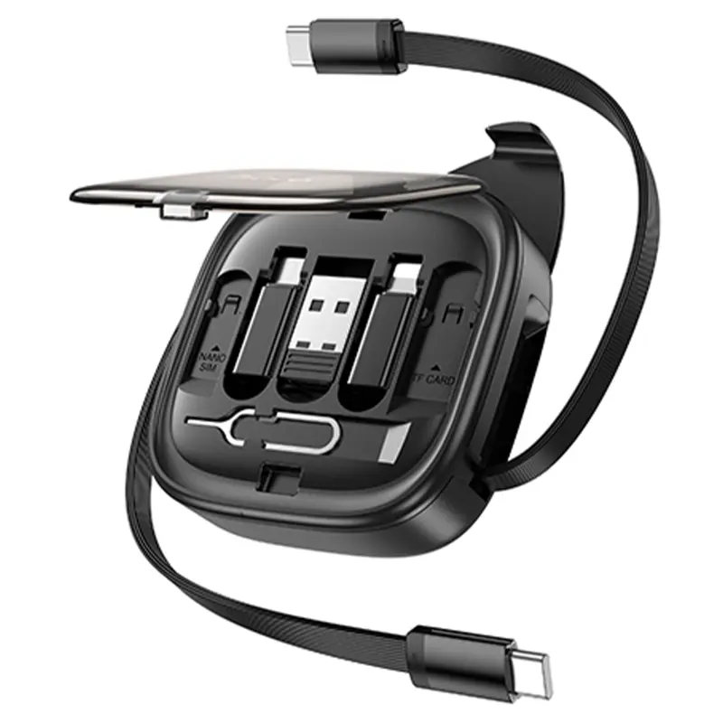 Дата кабель Hoco U140 with cable set 5in1 60W (0.95m), Black, купити оптом з доставкою