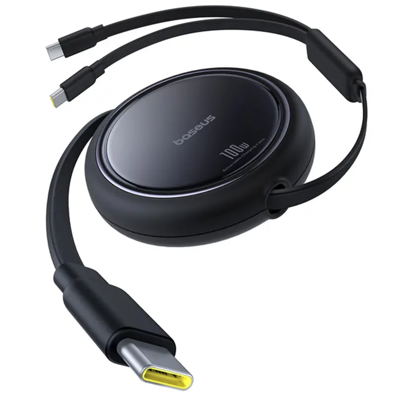Дата кабель Baseus Bright Mirror Series Type-C to Type-C/Type-C 100W (1m) (P10318602111), Cluster Black 1, купить оптом с доставкой