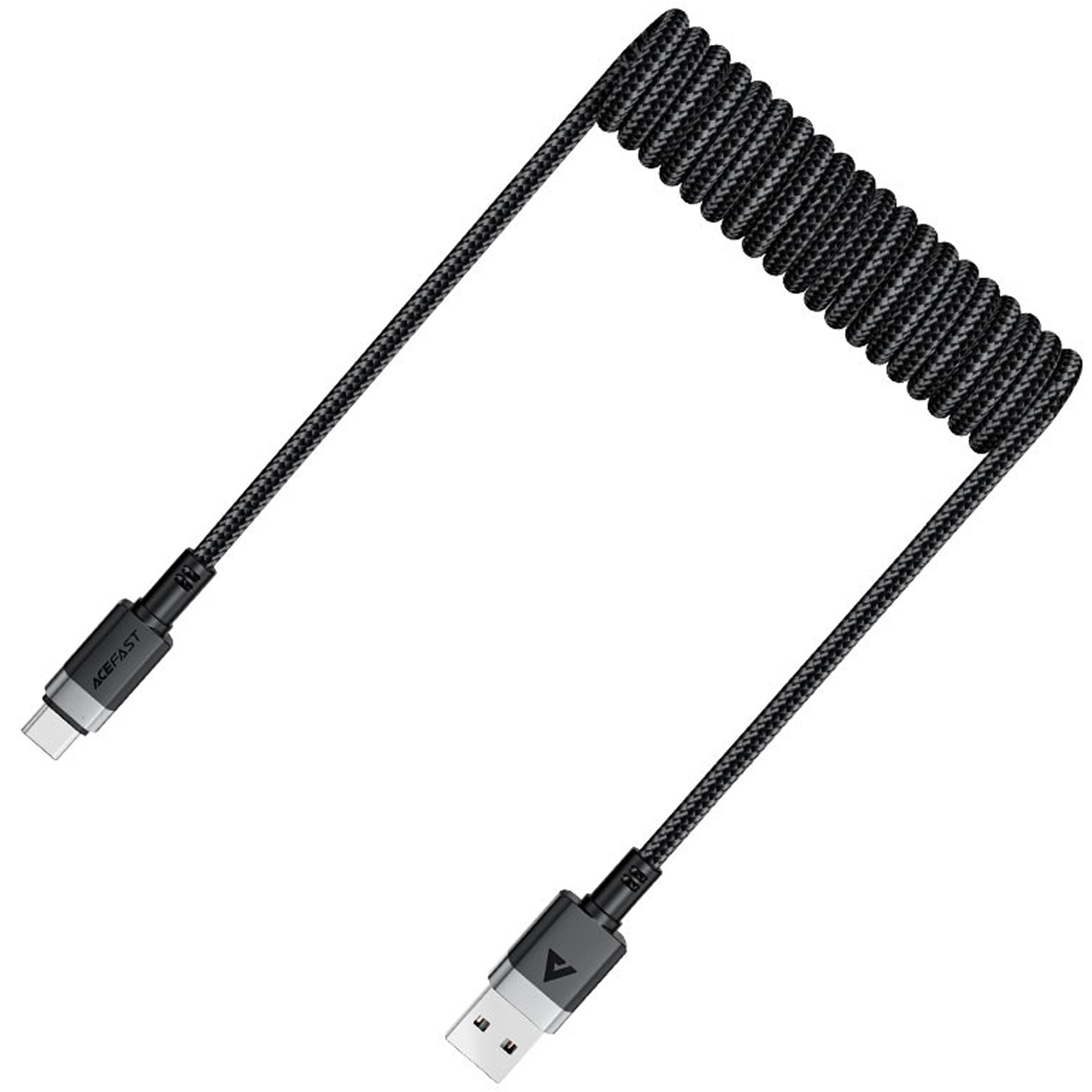 Дата кабель Acefast C14-04 USB to Type-C 3A (1.2m), Black 2, купити оптом з доставкою