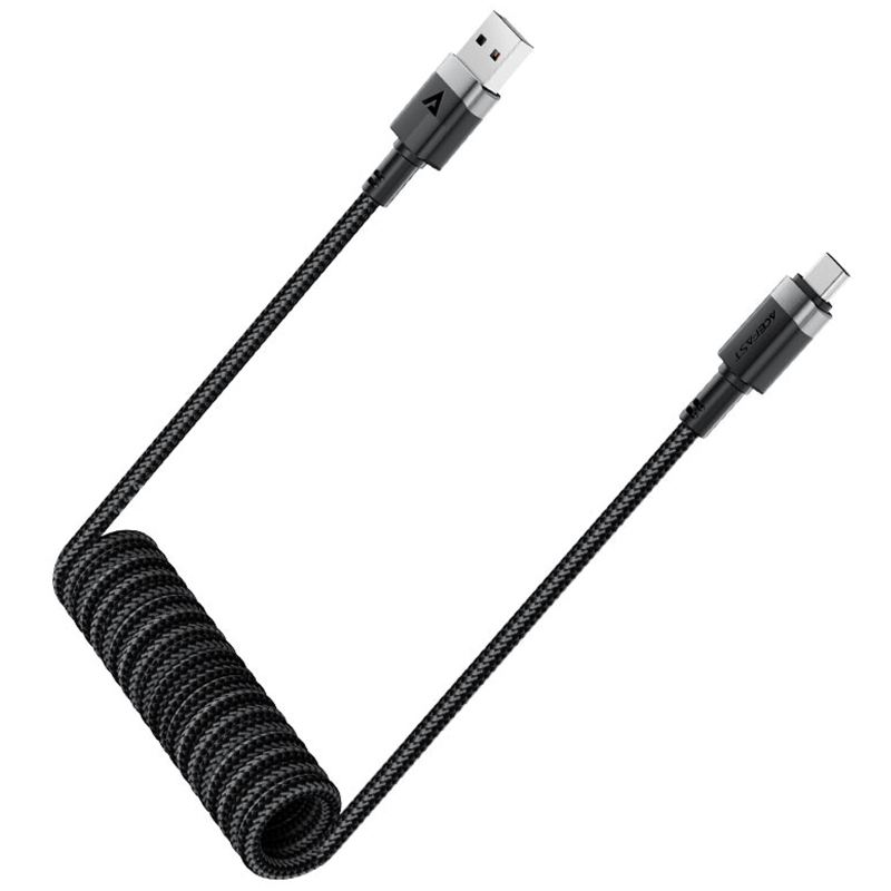 Дата кабель Acefast C14-04 USB to Type-C 3A (1.2m), Black 3, купити оптом з доставкою