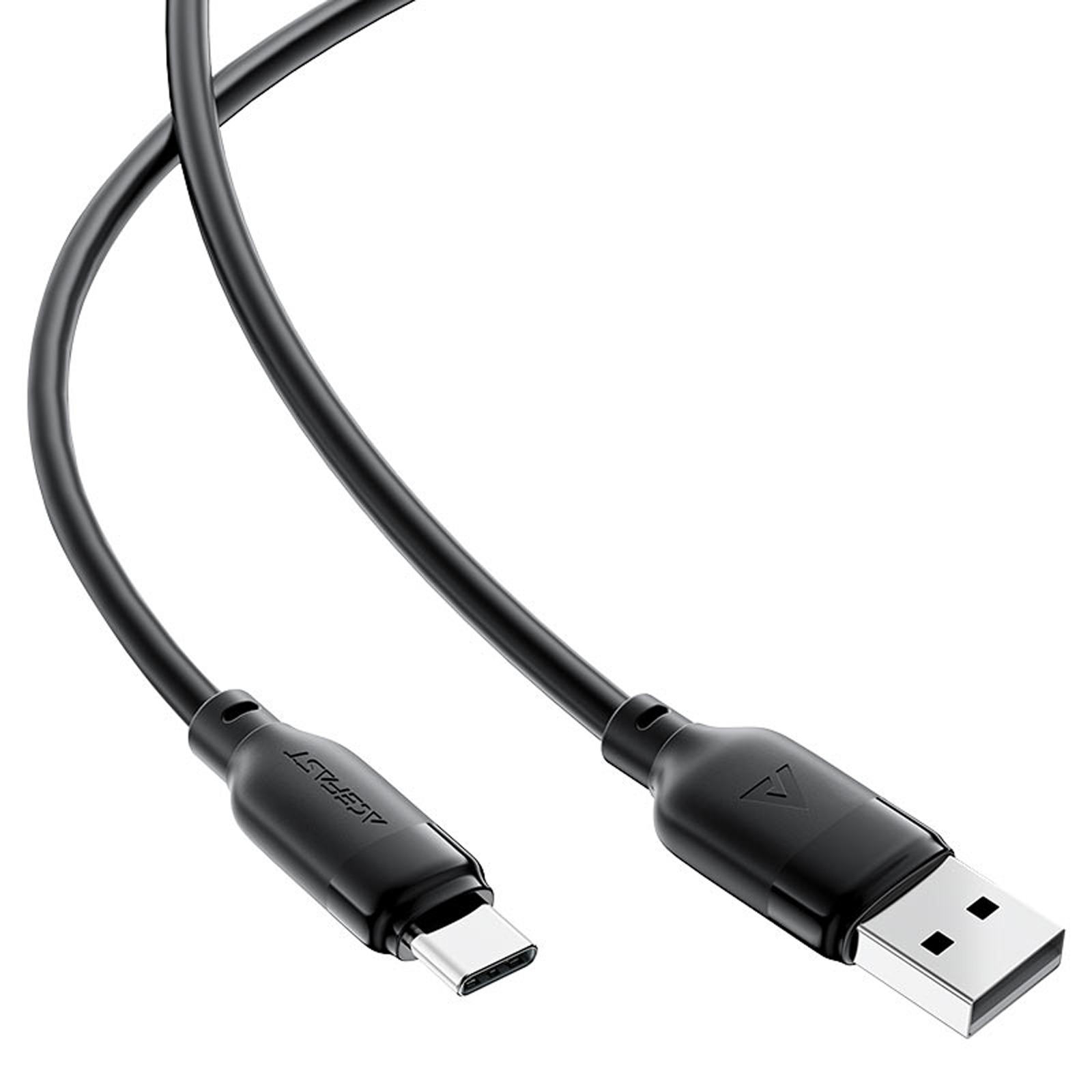 Дата кабель Acefast C16-04 USB to Type-C 3A (1.2m), Black 2, купити оптом з доставкою