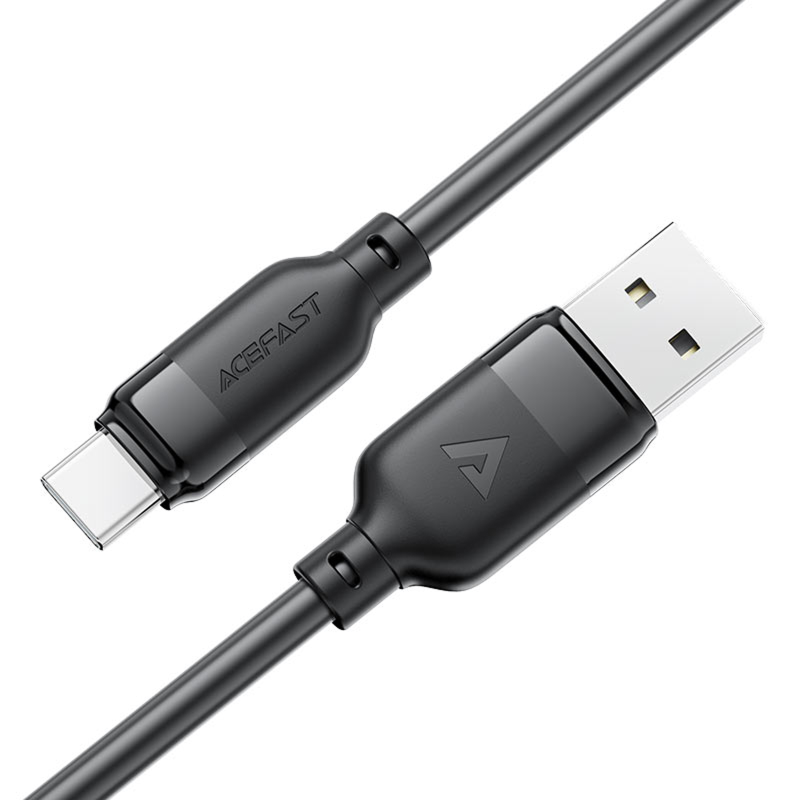 Дата кабель Acefast C16-04 USB to Type-C 3A (1.2m), Black 3, купити оптом з доставкою