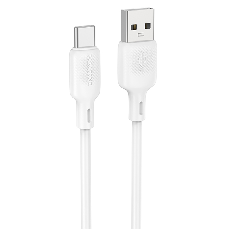 Дата кабель Borofone BX113 Lenny USB to Type-C 3A (1m), White, купить оптом с доставкой