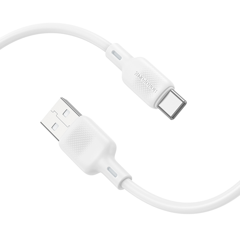Дата кабель Borofone BX113 Lenny USB to Type-C 3A (1m), White 1, купить оптом с доставкой