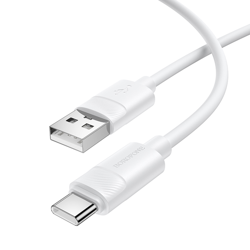 Дата кабель Borofone BX123 Leya USB to Type-C 36W (1m), White 3, купить оптом с доставкой