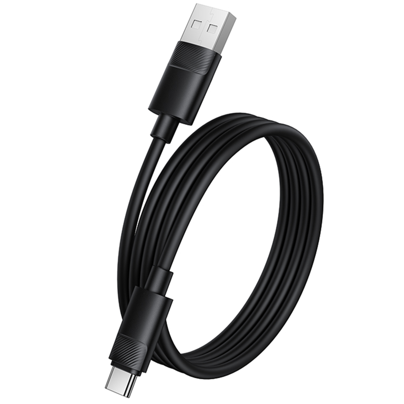 Дата кабель Borofone BX123 Leya USB to Type-C 36W (1m), Black 1, купить оптом с доставкой