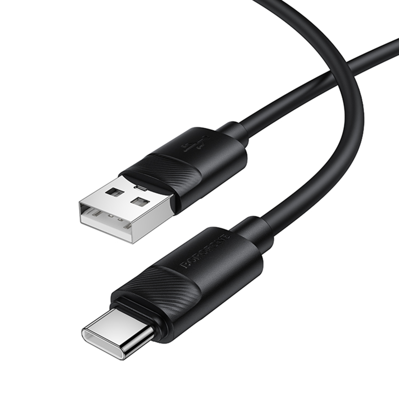Дата кабель Borofone BX123 Leya USB to Type-C 36W (1m), Black 4, купить оптом с доставкой