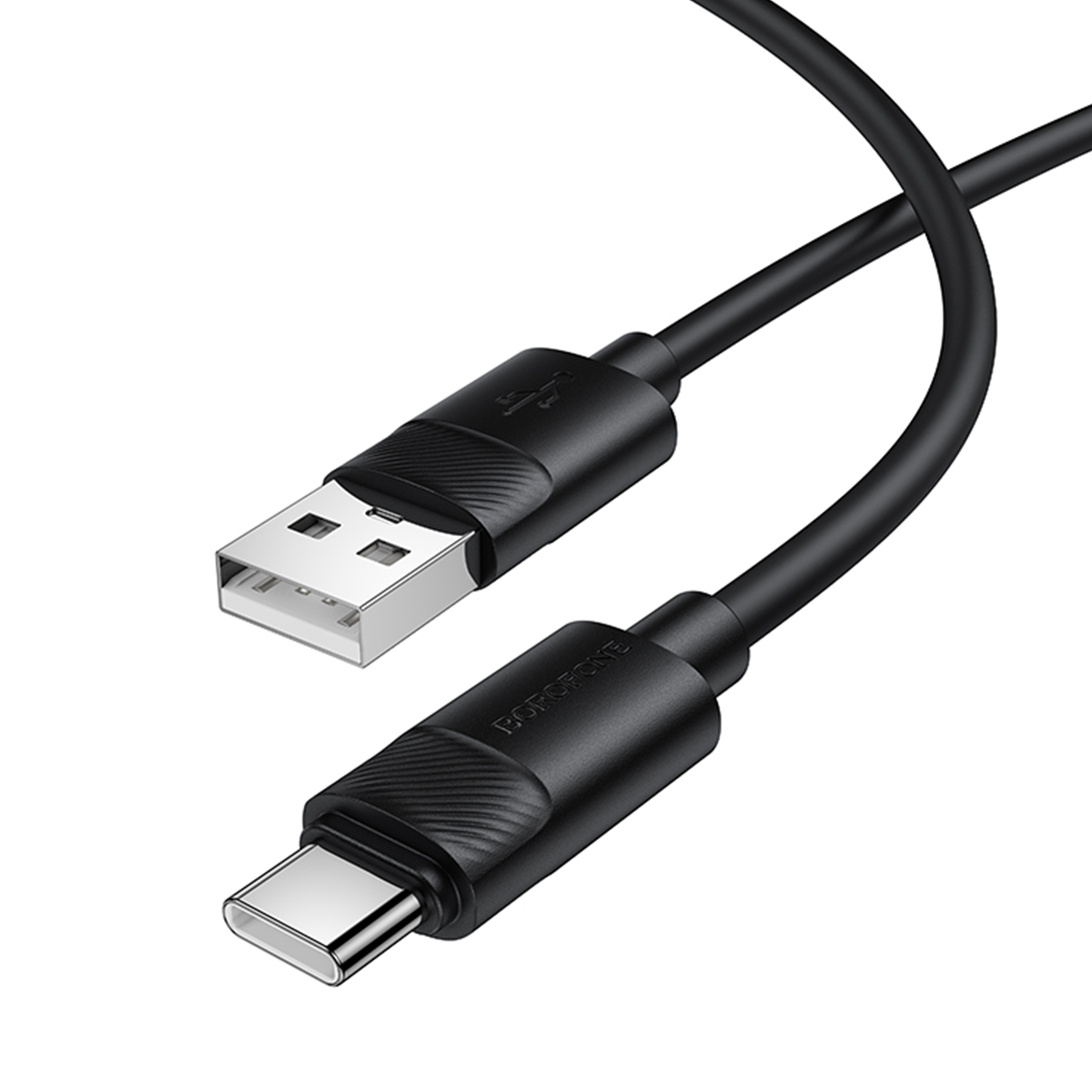 Дата кабель Borofone BX123 Leya USB to Type-C 36W (1m), Black 4, купить оптом с доставкой