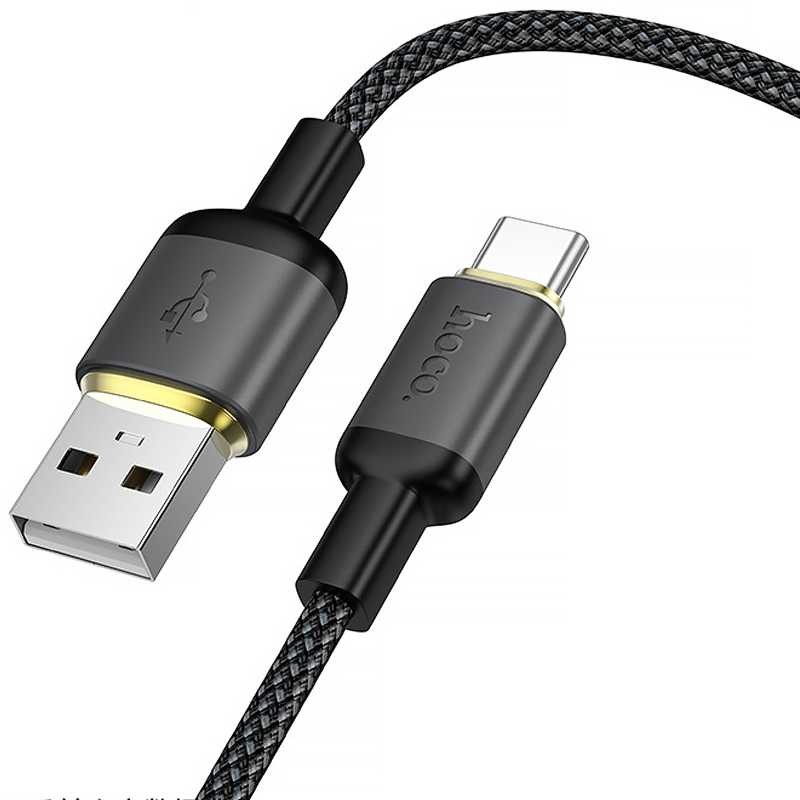 Дата кабель Hoco X128 Benefit USB to Type-C 36W (1m), Black 2, купить оптом с доставкой