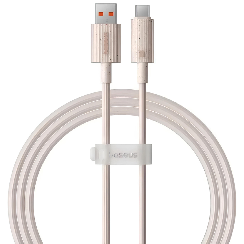 Уценка Дата кабель Baseus Habitat Series Fast Charging USB to Type-C 100W (2m) (P1036020), Поврежденная упаковка / Wheat Pink, купить оптом с доставкой