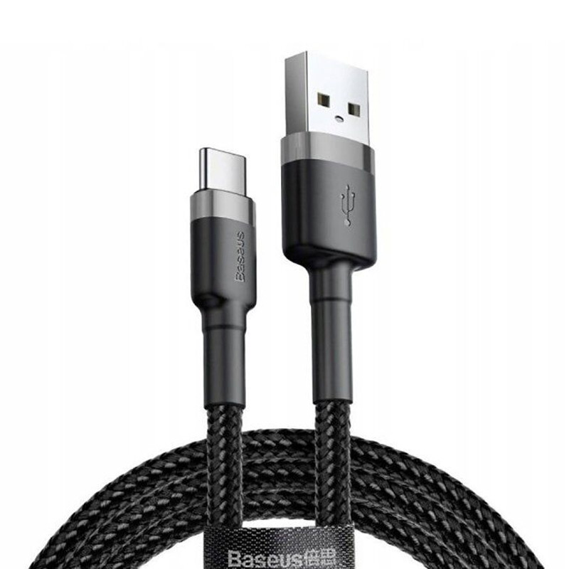 Дата кабель Baseus Cafule USB to Type-C Cable 2A (2m) (CATKLF-C), купить оптом с доставкой