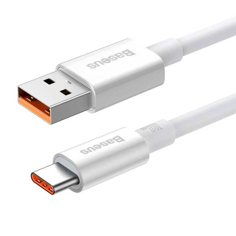 Дата кабель Baseus Superior Series Fast Charging USB to Type-C 100W (2m) (P10320102214), Moon White 2, купить оптом с доставкой