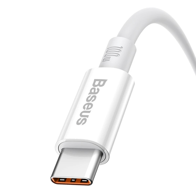 Дата кабель Baseus Superior Series Fast Charging USB to Type-C 100W (2m) (P10320102214), Moon White 3, купить оптом с доставкой