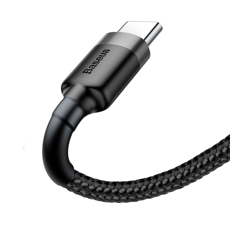 Дата кабель Baseus Cafule USB to Type-C Cable 3A (0.5m) (CATKLF-A) на картинке №2