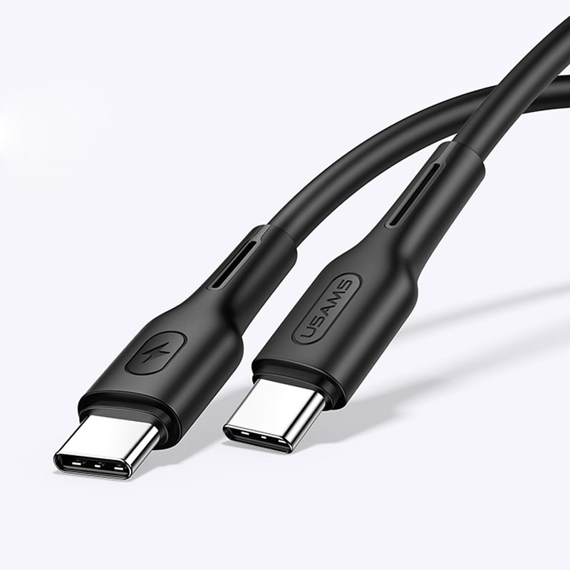 Дата кабель USAMS US-SJ459 U43 Type-C to Type-C 100W PD (1.2m) дивитися фото №2