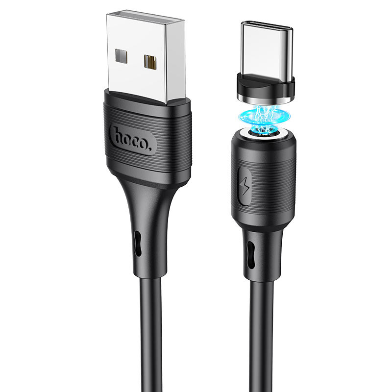 Дата кабель Hoco X52 Sereno magnetic USB to Type-C (1m) на малюнкі №1