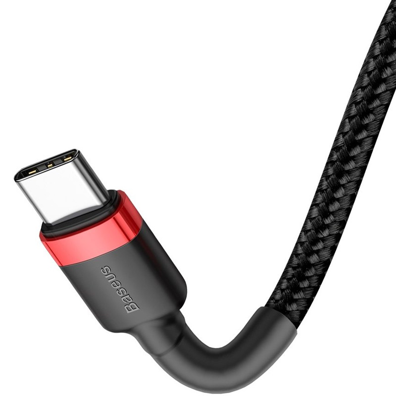 Дата кабель Baseus Cafule USB to Type-C Cable 2A (2m) (CATKLF-C) на картинке №3