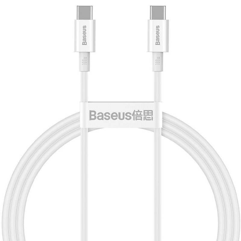 Дата кабель Baseus Superior Series Fast Charging Type-C to Type-C PD 100W (2m) (CATYS-C) Зображення №1 Дата кабель Baseus Superior Series Fast Charging Type-C to Type-C PD 100W (2m) (CATYS-C) дивитися фото №1