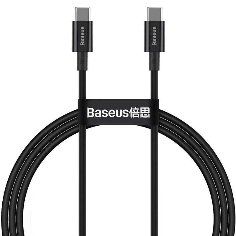 Дата кабель Baseus Superior Series Fast Charging Type-C to Type-C PD 100W (2m) (CATYS-C) Зображення №1 Дата кабель Baseus Superior Series Fast Charging Type-C to Type-C PD 100W (2m) (CATYS-C) дивитися фото №1
