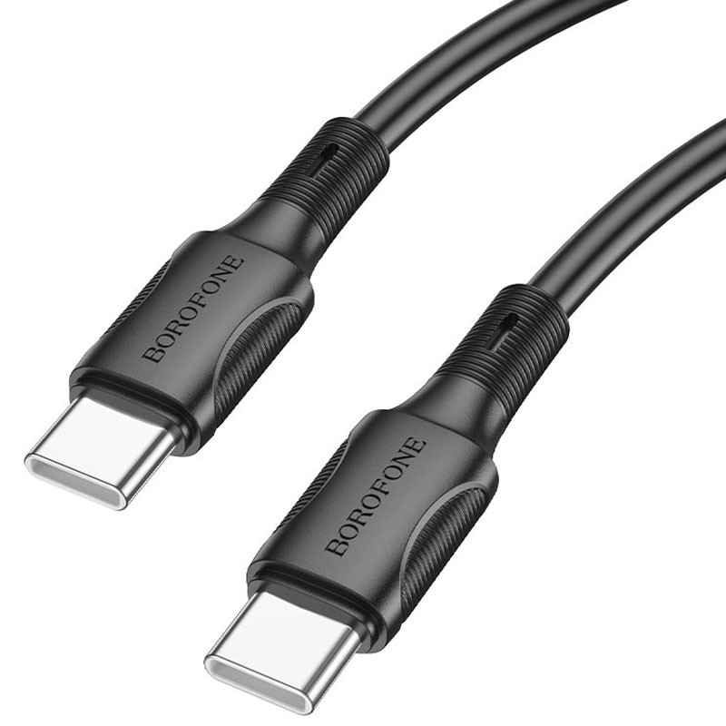 Дата кабель Borofone BX80 Type-C to Type-C 60W (1m) Зображення №2 Дата кабель Borofone BX80 Type-C to Type-C 60W (1m) дивитися фото №2