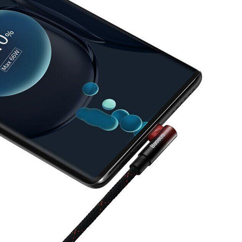 Дата кабель Baseus MVP 2 Elbow-shaped Type-C to Type-C 100W (2m) (CAVP000720) дивитися фото №5