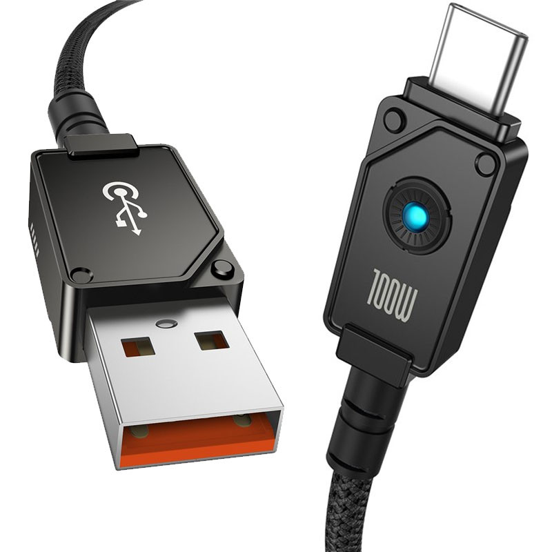 Дата кабель Baseus Unbreakable Series Fast Charging USB to Type-C 100W 1m (P10355801111-0) дивитися фото №5