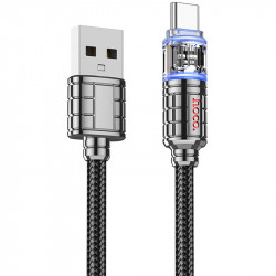 Дата кабель Hoco U122 Lantern Transparent Discovery Edition USB to Type-C (1.2m)